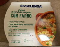 Zuppa di verdure e legumi con farro
