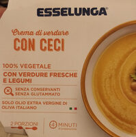 Crema di verdure con ceci