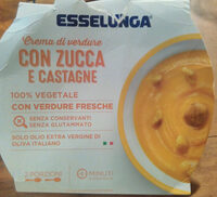 Crema di verdure con zucca e castagne