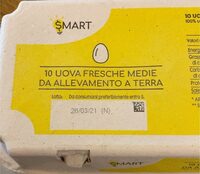 10 Uova fresche medie da allevamento a terra