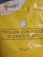 Frollini con gocce di cioccolato