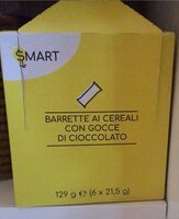 Barrette ai cereali con gocce di cioccolato