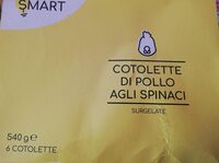 Cotolette di pollo agli spinaci