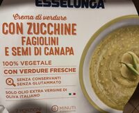 Crema di verdure con zucchine fagiolini e semi di canapa