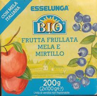 Frutta frullata mela e mirtillo