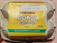 Uova fresche medie - Da allevamento all'aperto