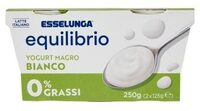 Esselunga yogurt magro equilibrio- 125g x 2 - bianco