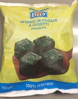 Spinaci con foglia a cubetti