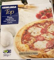 Pizza margherita con pomodorini