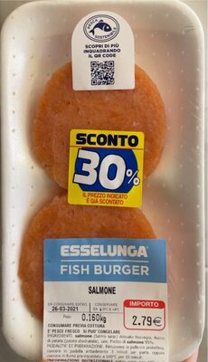 Fish burger di Salmone