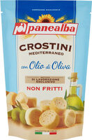 Crostini mediterraneo con olio di oliva