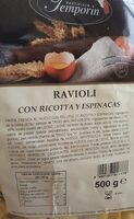 Ravioli con ricotta y espinacas