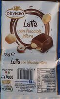 Latte con nocciole intere