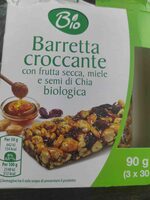 Barretta croccante con frutta secca, miele e semi di Chia biologica