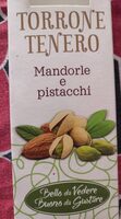 Torrone tenero mandorle e pistacchi.