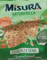 Crackers ai Cereali Semi di Zucca e Fiocchi di Avena