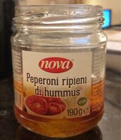 Peperoni ripieni di hummus