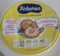 Yogurt con albicocca frullata