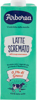 Latte scremato uht a lunga conservazione