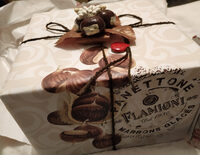 Pannetone glassato con marrone glaces