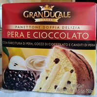 Panettone doppia delizia pera e cioccolato
