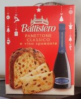 Panettone classico con vino spumante