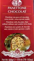 Panettone aux pépites de chocolat emballé main