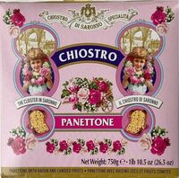 Panettone avec raisins secs et fruits confits