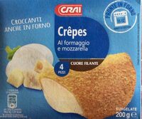 Crêpes al formaggio e mozzarella