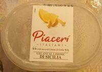 Piaceri Italiani Gelato al limone di Sicilia