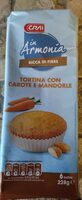Tortina con carote e mandorle