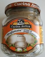 Crema de champiñones al perfume de trufa