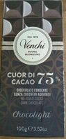 Chocolat noir 75% sans sucre ajouté