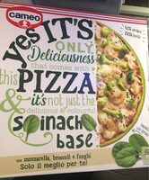 Pizza Spinach Base con mozzarella, broccoli e funghi