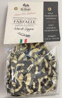 Durum wheat semolina pasta with squid ink