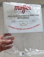 Pasta fresca di semola di grano duro integrale