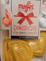 Panzerotti con gamberi e burrata pasta fresca all'uovo