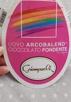 Uovo arcobaleno cioccolato fondente