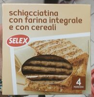 Schiacciatina con farina integrale e con cereali