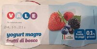 Yogurt magro frutti di bosco
