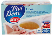 Selex Vivi Bene Tisana Linea con Estratto di Guaranà 20 Filtri 34 g