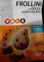 Frollini con gocce di cioccolato
