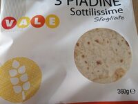 3 piadine sottilissime