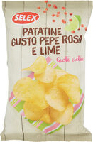 Patatine Gusto pepe rosa e lime