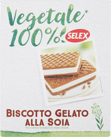 Vegetale biscotti ripieni di gelato alla soia