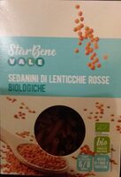 Sedanini di lenticchie rosse bio