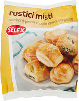 Salatini rustici misti dI Pasta sfoglia ripieni surgelati