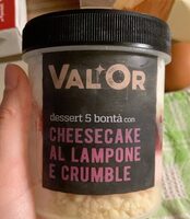 Cheesecake al lampone e crumble