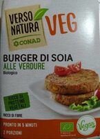 Burger di soia alle verdure
