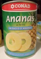 Ananas a fette in succo d'ananas